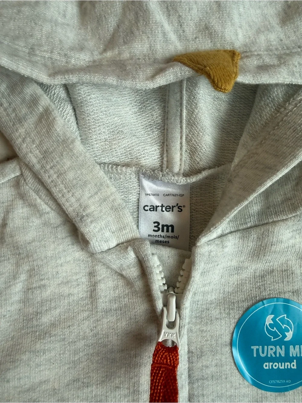 NWT Carter's Thanksgiving Zip Up Jumpsuit 3 Months